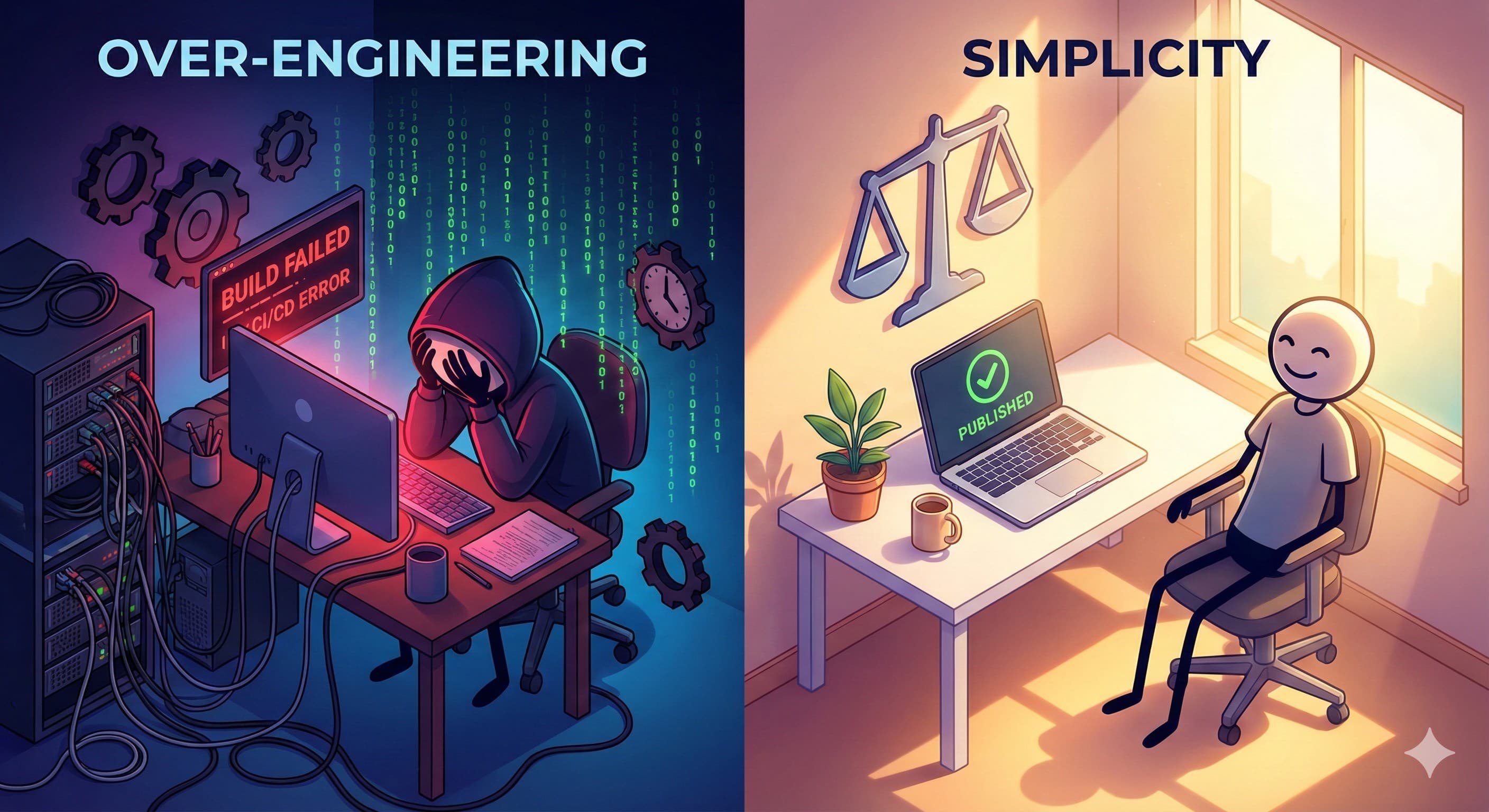 Overcoming the Urge to Over-Engineer: My Blog Stack